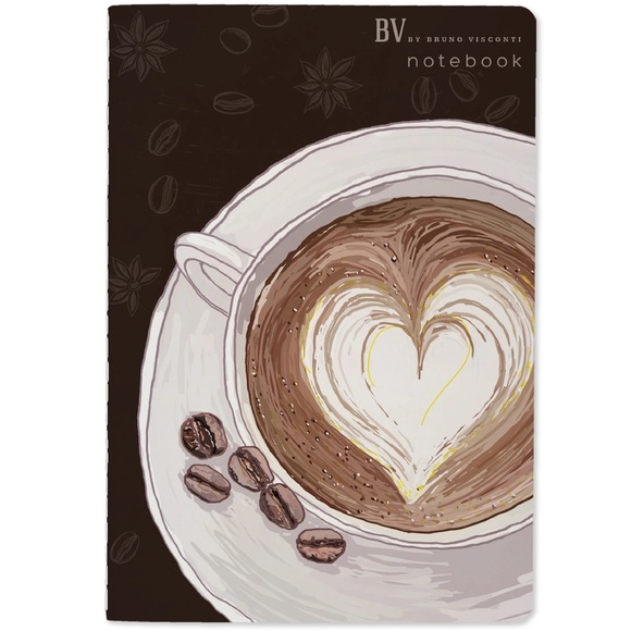 Set of 2 Gorgeous Gold Foil Detailed Soft Touch Notebook Journals - lovely gift! - Picture 5 of 5